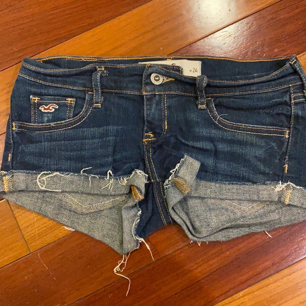 American Eagle Dark Blue Denim Shorts